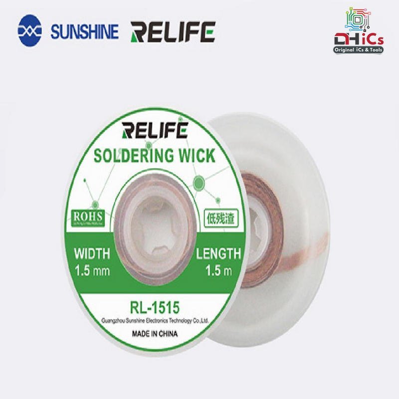 RL-1515 Soldering Wick 1.5MM RELIFE 1 RL-1515 Soldering Wick 1.5MM RELIFE